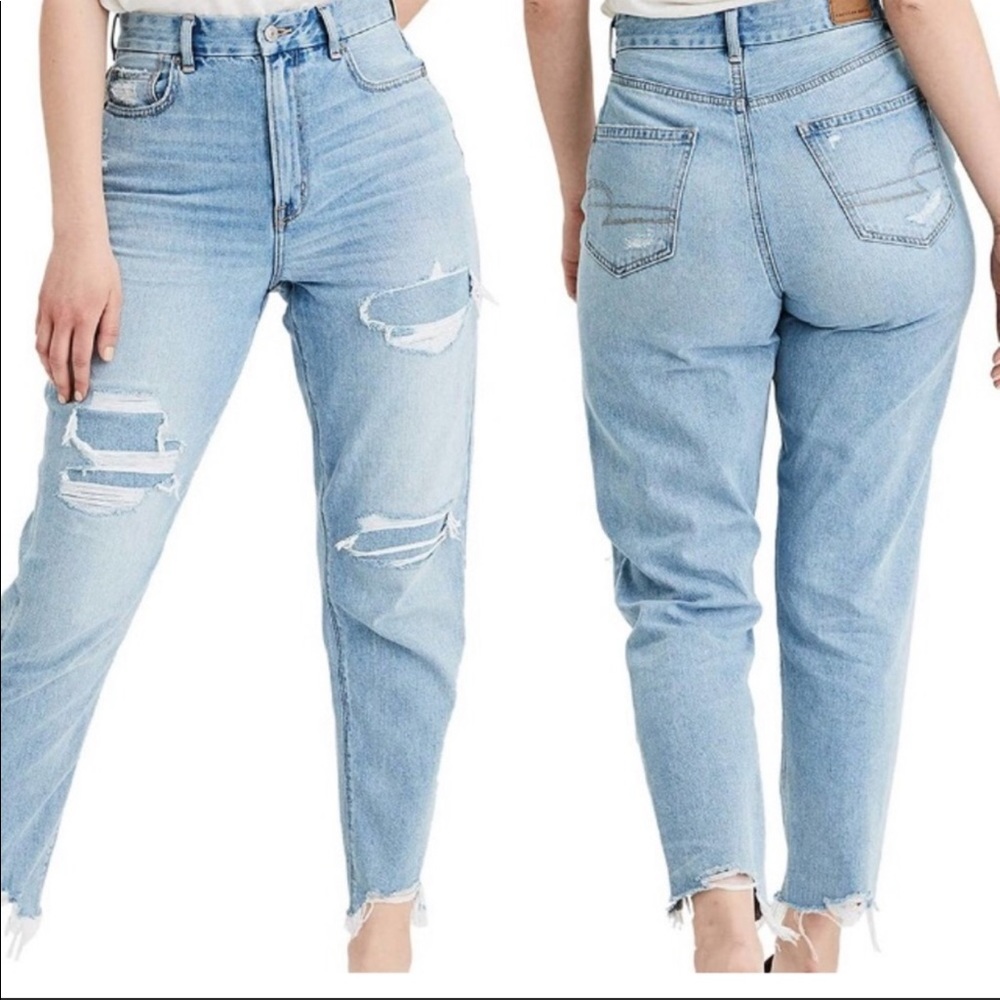 american eagle mom jeans